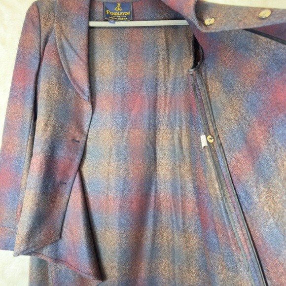 A0092 PANDLETON OPENING CEREMONY PLAID CAPE /JACKET/LIGHT WOOL COAT M - Picture 11 of 11